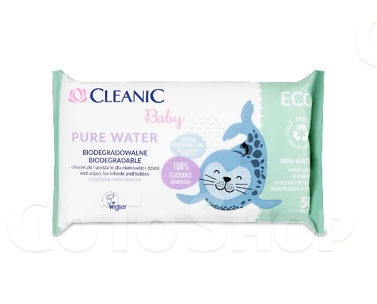 Серветки вологі Cleanic baby Eco Pure Water 50шт