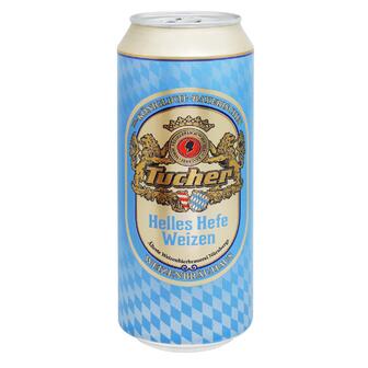 Пиво світле Tucher Helles Hefe Weizen 5,2% 0,5л залізна банка