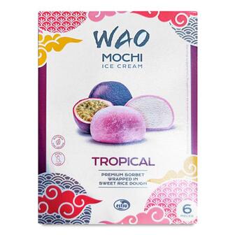 Десерт Wao Mochi з сорбетом з тропічних фруктів в рисовому тісті 210г