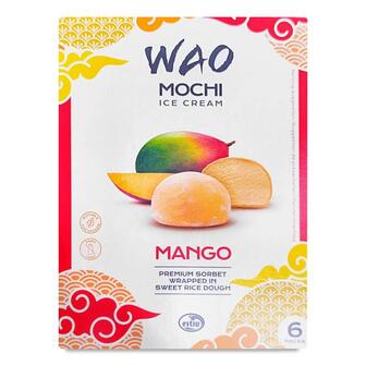 Десерт Wao Mochi з сорбетом з манго в рисовому тісті 210г