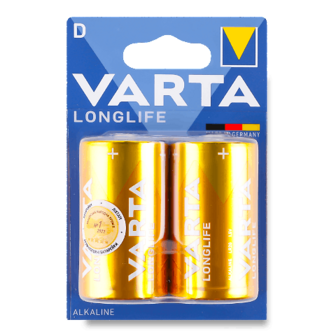 Батарейка Varta Longlife D 2шт/уп