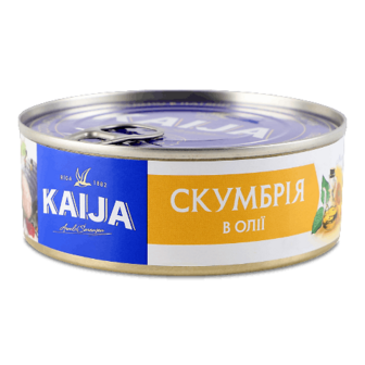 Скумбрія Kaija атлантична в олії 240г