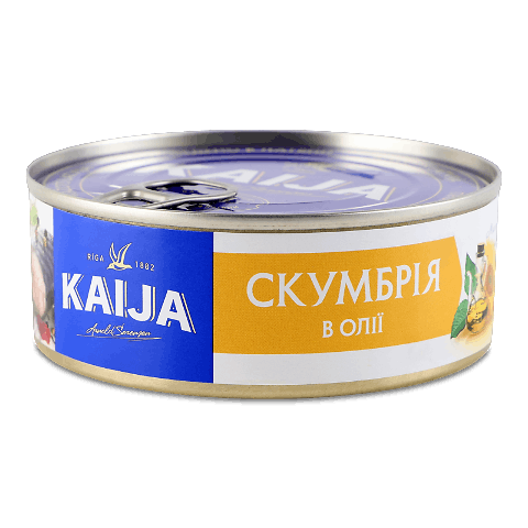 Скумбрія Kaija атлантична в олії 240г