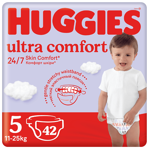 Підгузки Huggies Ultra Comfort 5 (11-25 кг) 42шт