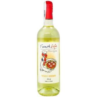 Вино French Life Muscat-Viognier біле сухе 11,5% 0,75л