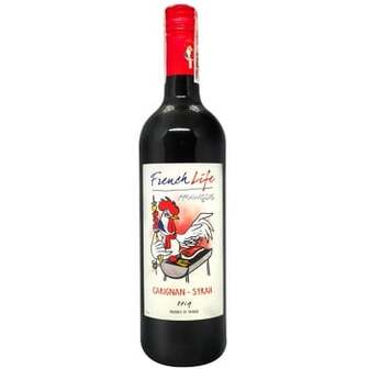 Вино French Life Carignan-Syrah червоне напівсухе 12,5% 0,75л