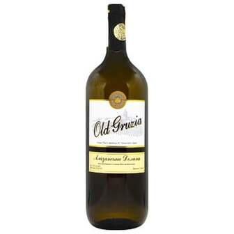 Вино Old Gruzia Алазанська долина біле напівсолодке 12% 1.5л