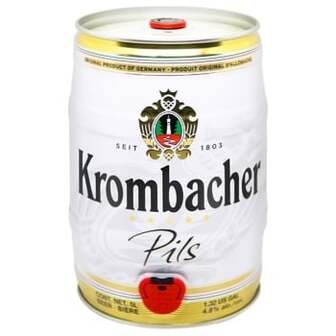 Пиво Krombacher Pils світле 4,8% 5л