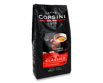 Кава в зернах Corsini Classico смажена натуральна, 500г