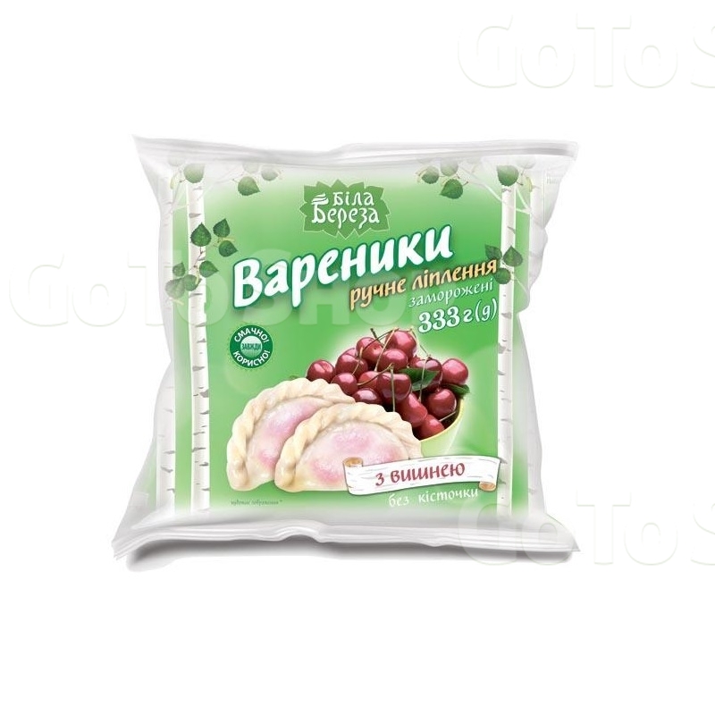 Вареники 333г Біла Береза з прісного тіста з вишнею 