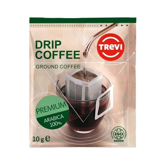 Кава 10 г Trevi Premium смажена мелена Drip coffee стік 