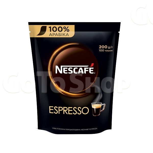 Кава 200 г Nescafe Espresso розчинна з густою пінкою 