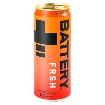 Напій енергетичний Battery Frsh безалкогольний сильногазований 0,33л