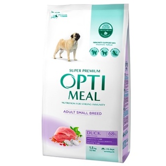 Корм сухий Optimeal з качкою для собак малих порід 1,5кг