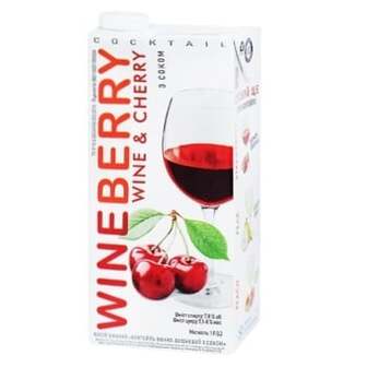 Напій винний WineBerry Вишня червоний 7,8% 1л