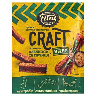 Грінки Flint Craft зі смаком кабаноси та гірчиця 90г