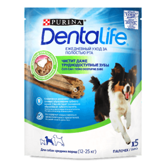 Ласощі DentaLife для собак середніх порід 115г (115г)