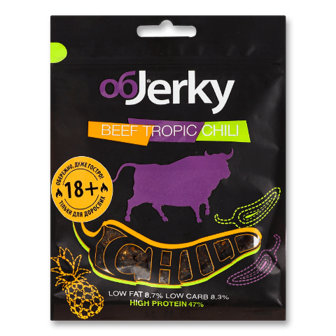 Яловичина обJerky «Чилі» в'ялена 50г