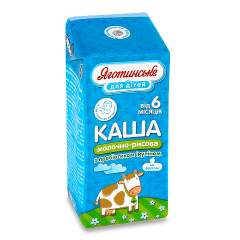 Каша рисова «Яготинське для дітей» молочна від 6 міс. 200г