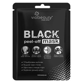 Маска для обличчя Via Beauty Black mask очищуюча шт
