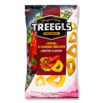 Снеки Treegls кукурудзяні зі смаком лобстера 150г
