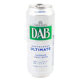 Пиво DAB Ultimate світле з/б 0,5л