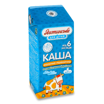 Каша пшенична «Яготинське для дітей» молочна від 6 місяців 200г