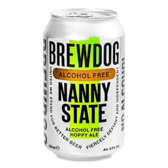 Пиво BrewDog Nanny State світле безалкогольне з/б 0,33л