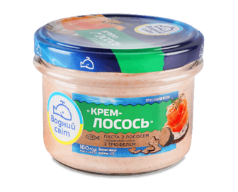 Паста Водний світ Крем-лосось з оливковою олією та трюфелем, 160г