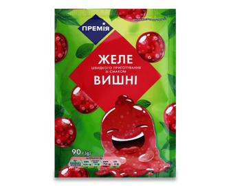 Желе зі смаком вишні «Премія»®, 90г (90г)