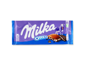 Шоколад молочний Milka зі смаком ванілі та Oreo, 100г