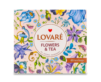 Набір чаю Lovare Flowers&Tea 12 видів по 5 шт., 102,5г