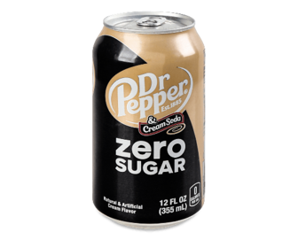 Напій Dr.Pepper Cream Soda Zero газований з/б, 0,355л