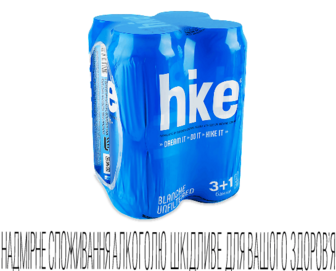Пиво спеціальне Hike Blanche нефільтроване з/б, 4*0,5л