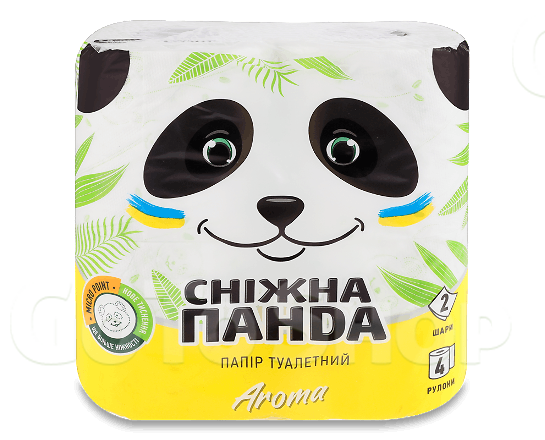 Папір туалетний «Сніжна панда» «Арома», 4шт/уп