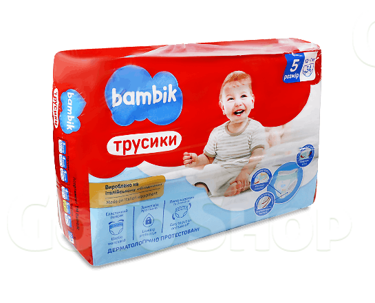 Підгузки-Трусики Bambik 5 (12-17 кг), 34шт/уп