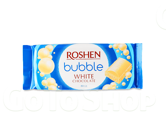 Шоколад білий Roshen пористий 80г