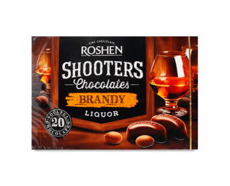 Цукерки Roshen Shooters з бренді-лікером 150г