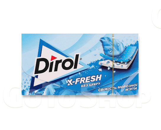 Гумка жувальна Dirol Х-Fresh «Морозна м&#039;ята» 13,5г