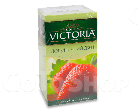 Чай чорний Golden Victoria Полуничний дзен 25*1,5г