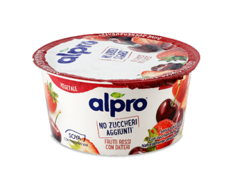 Десерт Alpro соєвий ферментований червоні фрукти з фініками 135г