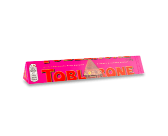 Шоколад молочний Toblerone з родзинками й нугою з меду та мигдалю 100г