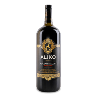 Вино Aliko C&W Алазанська долина червоне напівсолодке 1,5л