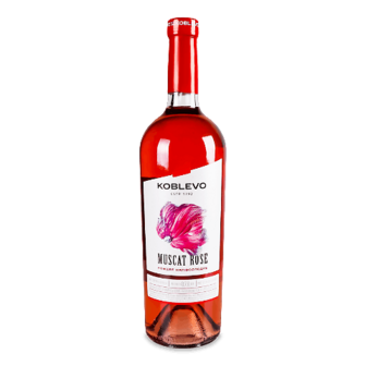 Вино «Коблево» «Мускат» рожеве напівсолодке 0,75л