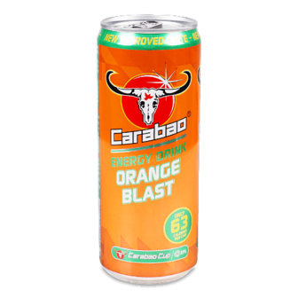 Напій енергетичний Carabao Orange Blast безалкогольний 0,33л (0,33л)