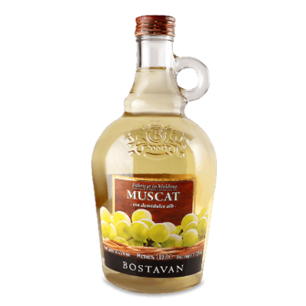 Вино Bostavan «Мускат» біле напівсолодке 1л (1л)
