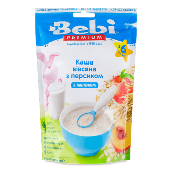 Каша молочна Bebi вівсяна з персиком 200г (200г)