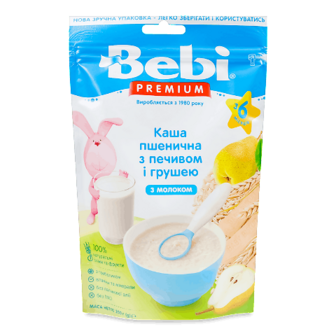 Каша пшенична Bebi молочна печиво-груша 200г (200г)