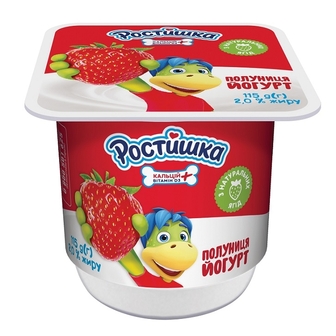 Йогурт 115 г Ростишка Полуничний 2% 