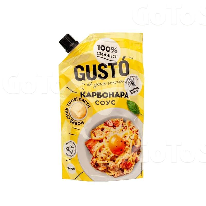 Соус 180 г Gusto Карбонара 